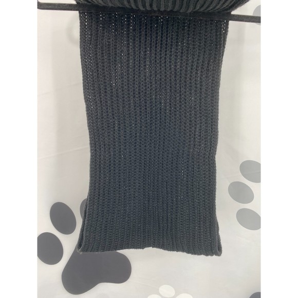 Style & Co NWT Solid Ribbed Muffler Extra Long Recycled Wrap Scarf Black OS New - Picture 3 of 10